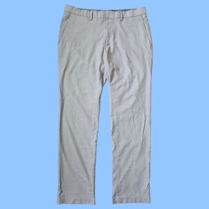 Kenneth Cole Reaction Men's Beige Dress Pants Straight Leg 34 x 32 Slacks